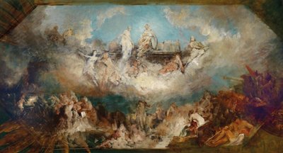 Die Versenkung des Nibelungenhortes im Rhein von Hans Makart